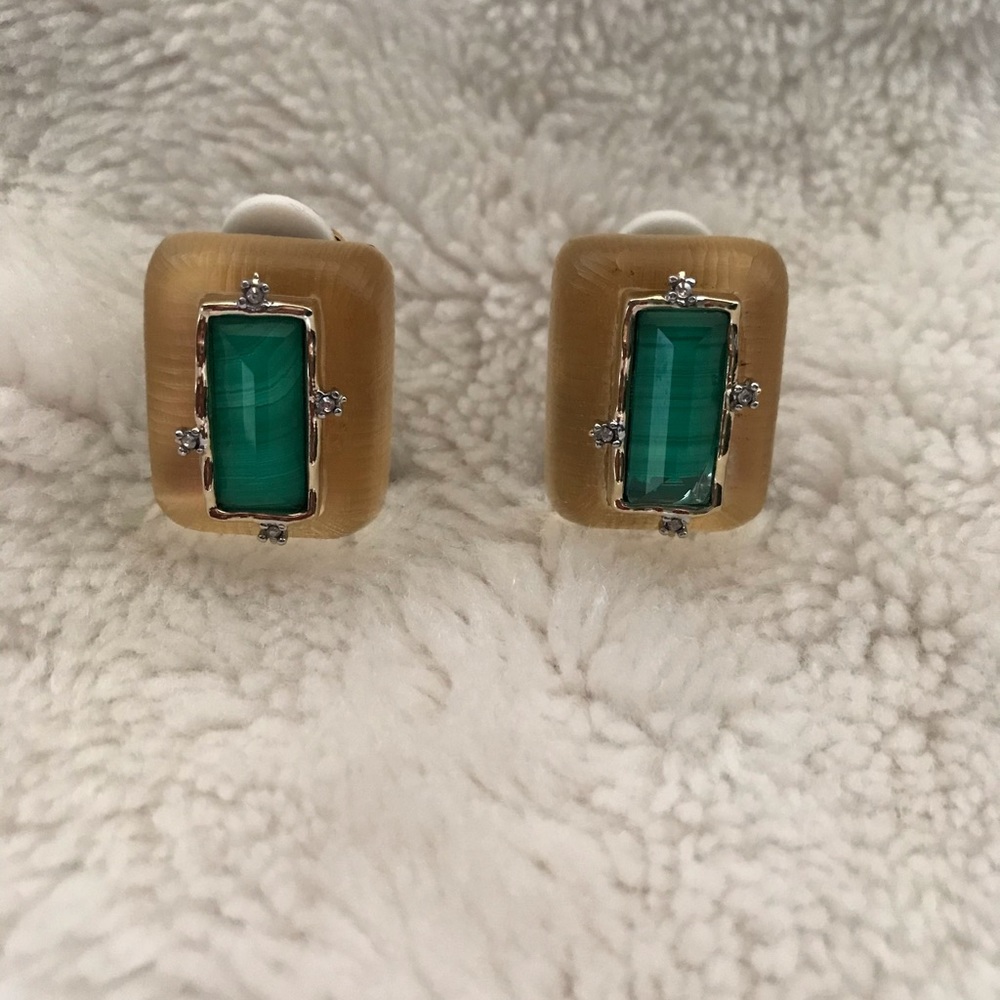 Alexis Bittar Clip Earrings Metallic Retro Gold
